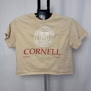 Cornell‎ University Cropped T Shirt Womens Small Collegiate Graphic Tee
